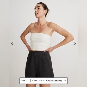 Madewell Easy Pull-on Shorts in Lightspun size Medium